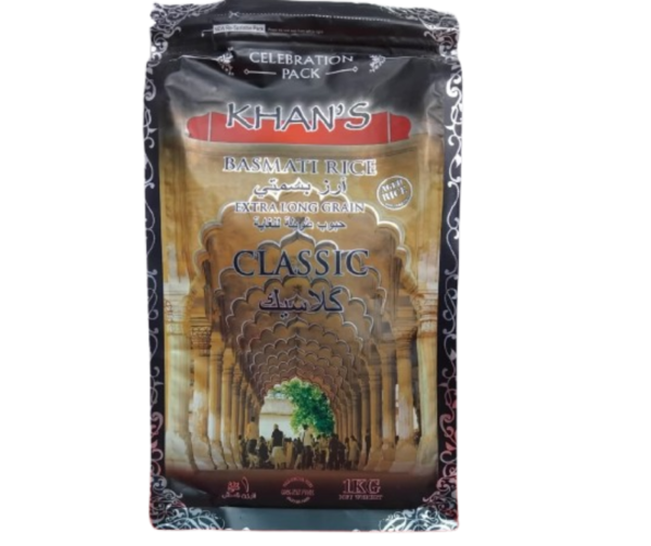 riz basmati extra long grain khan's classic 1kg