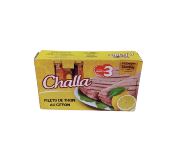 filets de thon au citron challa 125gr